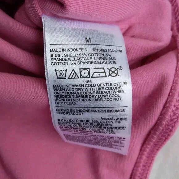 3 Old Navy Square Neck Tank Top Bodysuit Pink Orange Green Women’s Size M - Picture 5 of 14